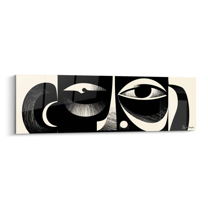 Abstract Afrikaans Masker Schilderij - Spirituele Blik - Afrikaanse Tribale Kunsteditie voor wholesale door Walensky