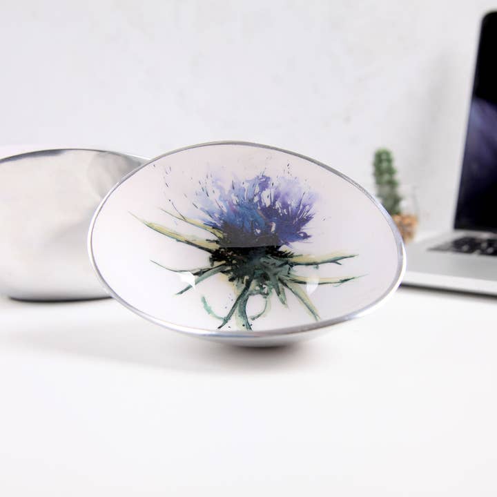 Thistle Oval Bowl Small - 16 cm for wholesale by Tilnar Art