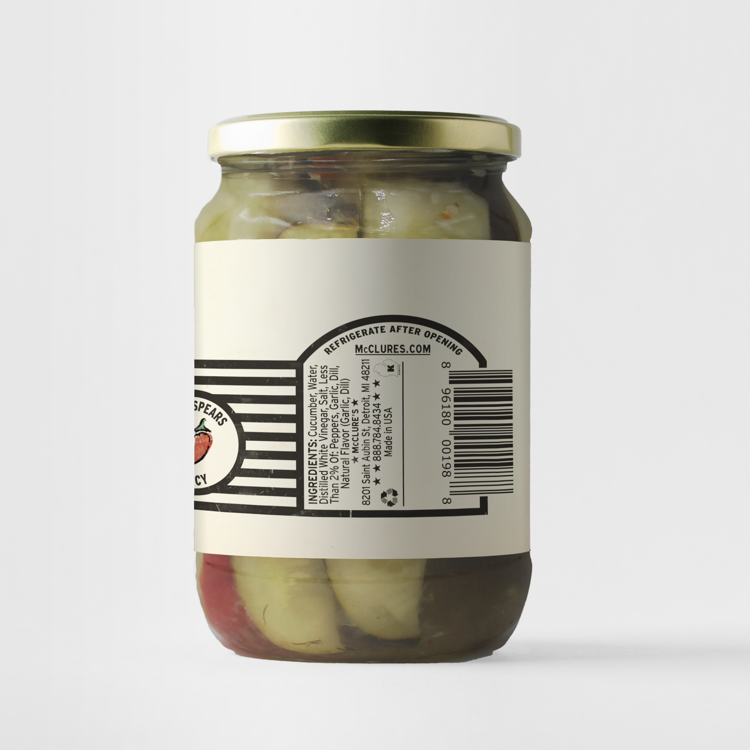 McClure's - Wholesale Pickled Vegetables - McClure's Spicy Dill Coin Cut Slices1