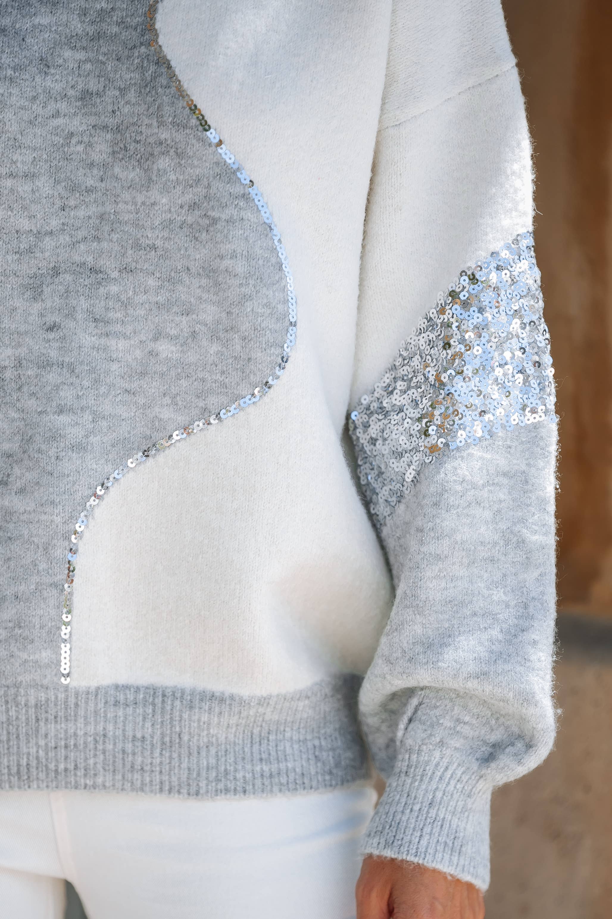 Marsala Twilight Curve Pullover Sweater for wholesale on Faire4