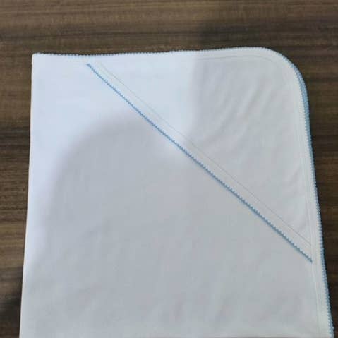 Zsa Zsa & LoLLi Monogram Blanks - Wholesale Hooded Towel - Kids & Baby - Picot Trim/Hooded Cotton Bath Towel Baby Gift