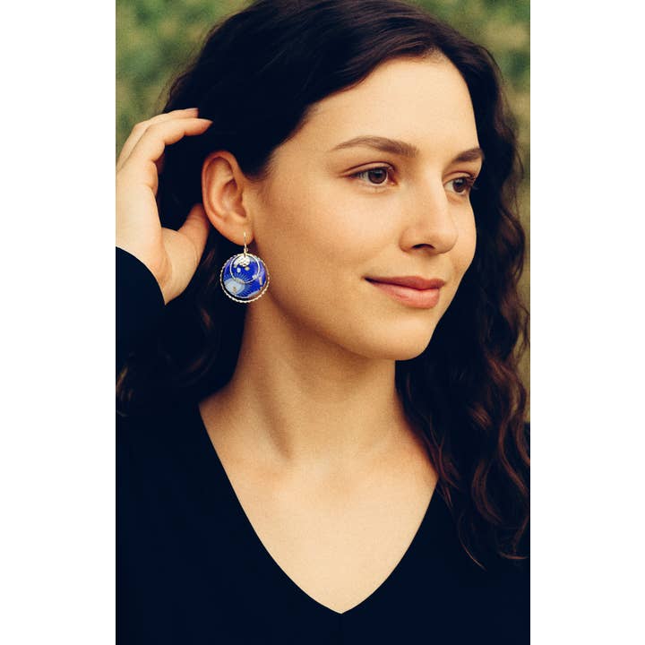 Elmer - Wholesale Dangle Earrings - Large HAN earrings / 4 colors4