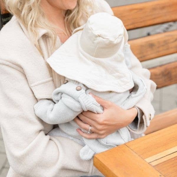 Mobo Co. - Wholesale Nursing Cover - Maternity - Mobobaby Nursing Cover + Hat - Natural