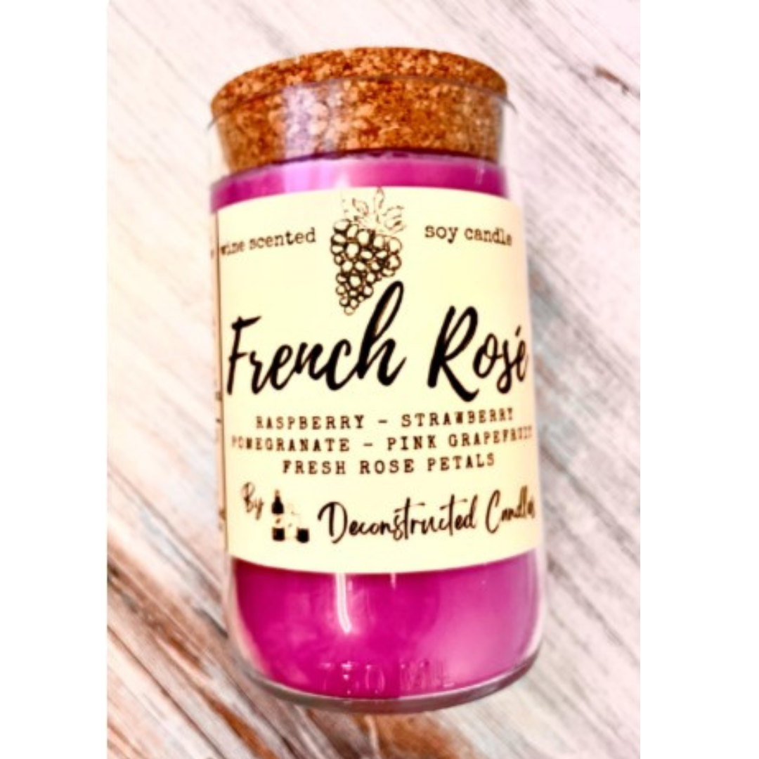 deconstructed candles – Engroshandel Glaslys – Vinflaskelys Korktop duftende af Wine Expert Soy Wax27