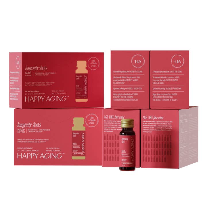 Happy Aging - Venta al por mayor Suplementos/vitaminas para beber - Inyecciones de longevidad NAD+11