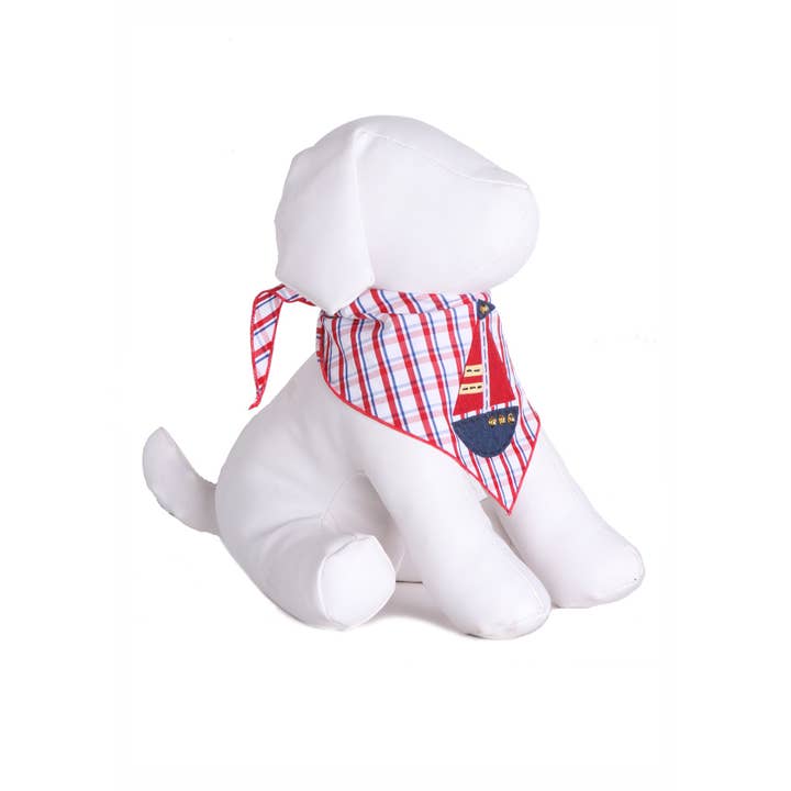 Red Sailboat Bandana for wholesale on Faire2