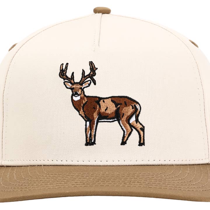 Embry Outdoors - Wholesale Trucker Hat - Unisex - Cream/Tan - Buck1