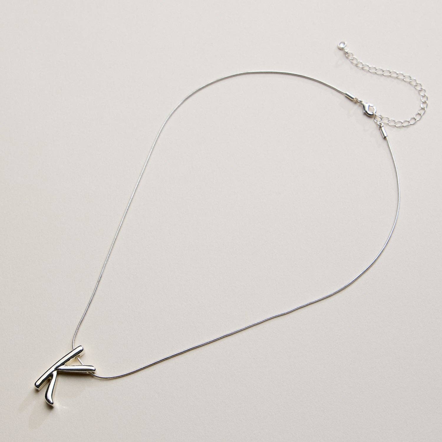 Frem - Wholesale Pendant/Charm Necklace - A Set of 16 Letters Gold Dipped Necklace – Gold & Silver Alphabet Charm Jewelry75