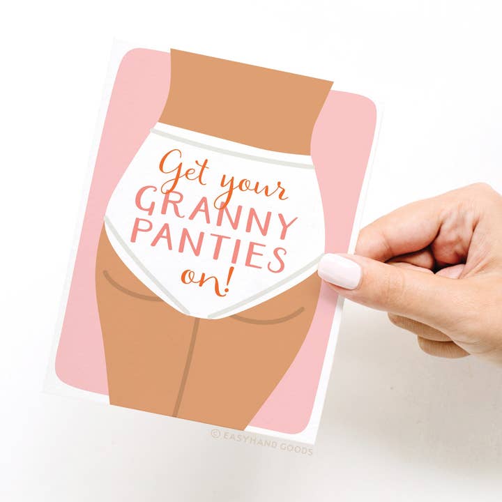 Easyhand Goods – formerly Onderkast - Wholesale Everyday greeting card - Get Your Granny Panties On Greeting Card2
