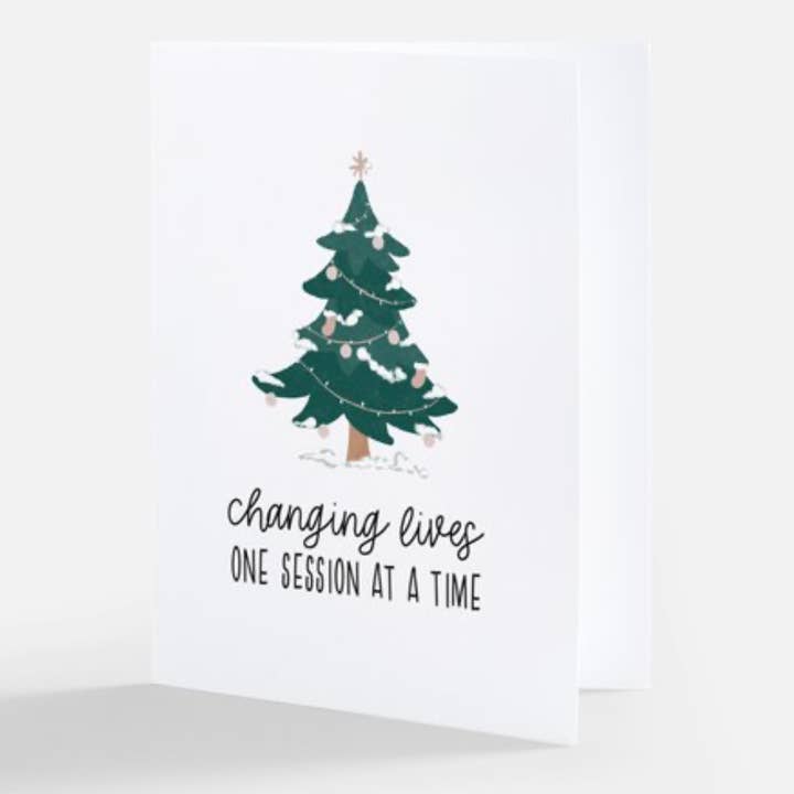 THERAPIST CHRISTMAS GREETING CARD | BEHAVIOR ANALYST for wholesale by Shanel's Creations LLC