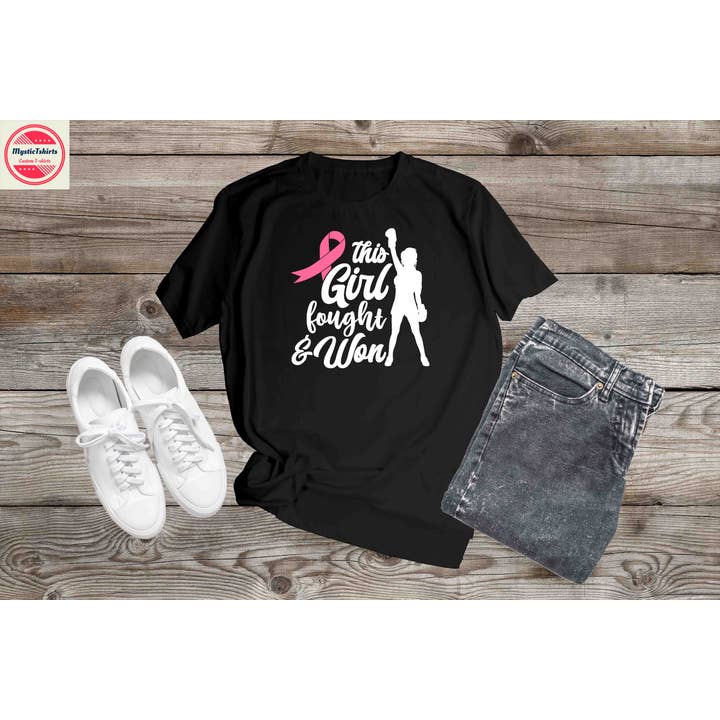 This Girl Fought & Won, Cancer Awareness Shirt for wholesale by MysticTshirts