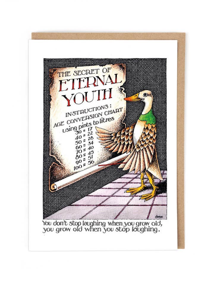ETERNAL YOUTH for wholesale by Cath Tate Cards