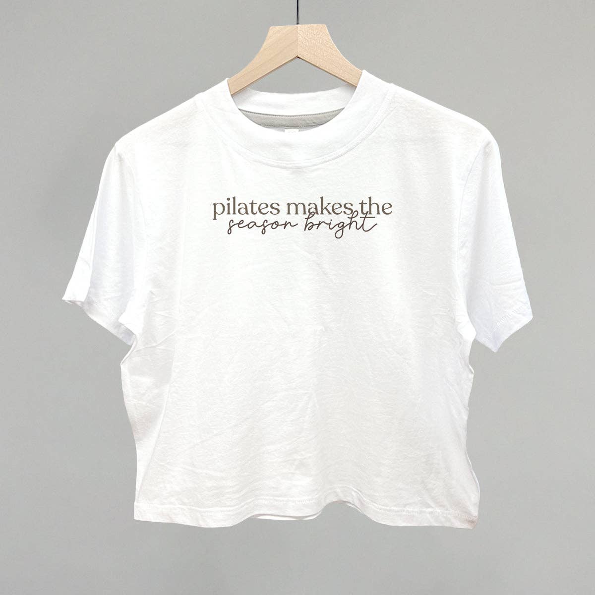 Ivy + Cloth - Wholesale Screen Printed T-Shirt - Women's - Pilates Makes The Season Bright