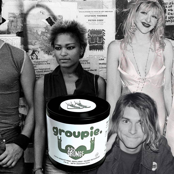 groupie candles - Wholesale Jar/Filled Candle - "90s Grunge" Playlist Candle
