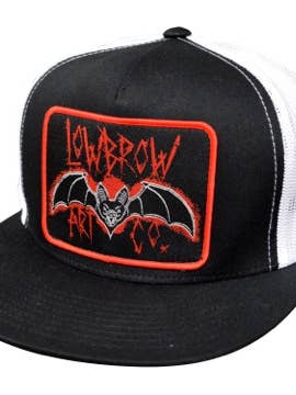 Lowbrow Bat To-tone Trucker Hat for engroshandel hos Black Market Art