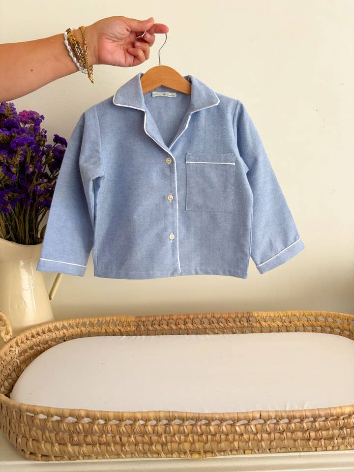 Maria Jasmim Baby & Child - Wholesale Sleepwear Set - Kids - Classic Blue Pajamas1