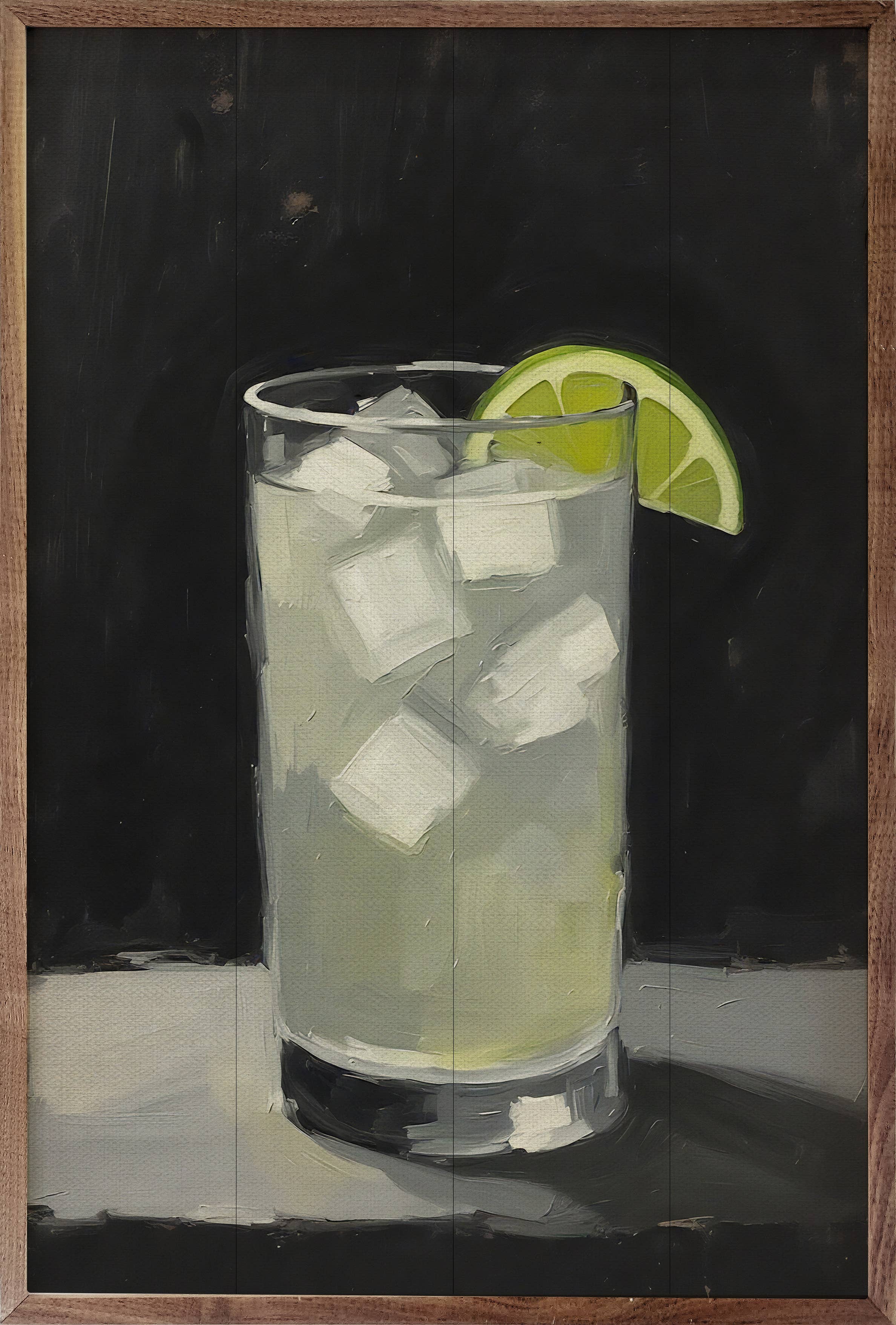 Kendrick Home - Wholesale Wood Wall Art - Gin And Tonic0