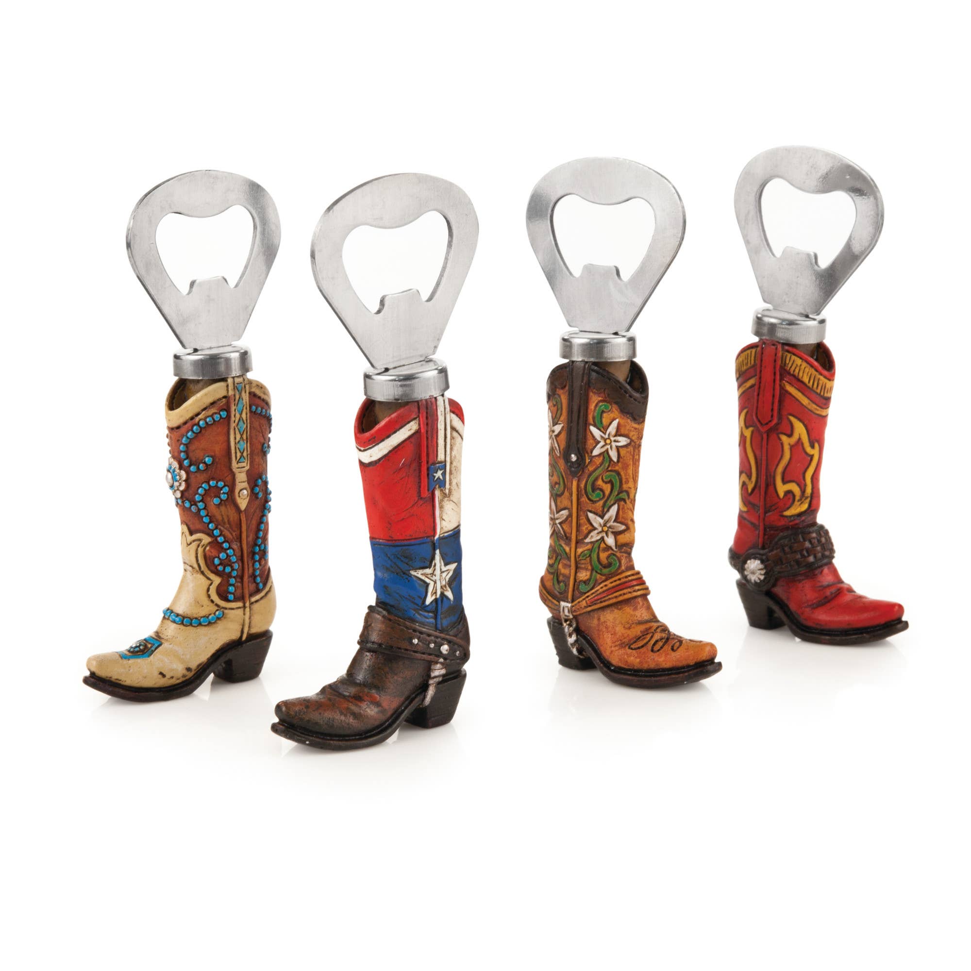 Foster & Rye - Vente Ouvre-bouteille/tire-bouchon - Décapsuleurs en forme de bottes de cowboy en couleurs assorties2