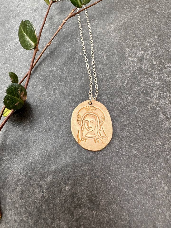 Holy Mary Necklace for wholesale by Adorn