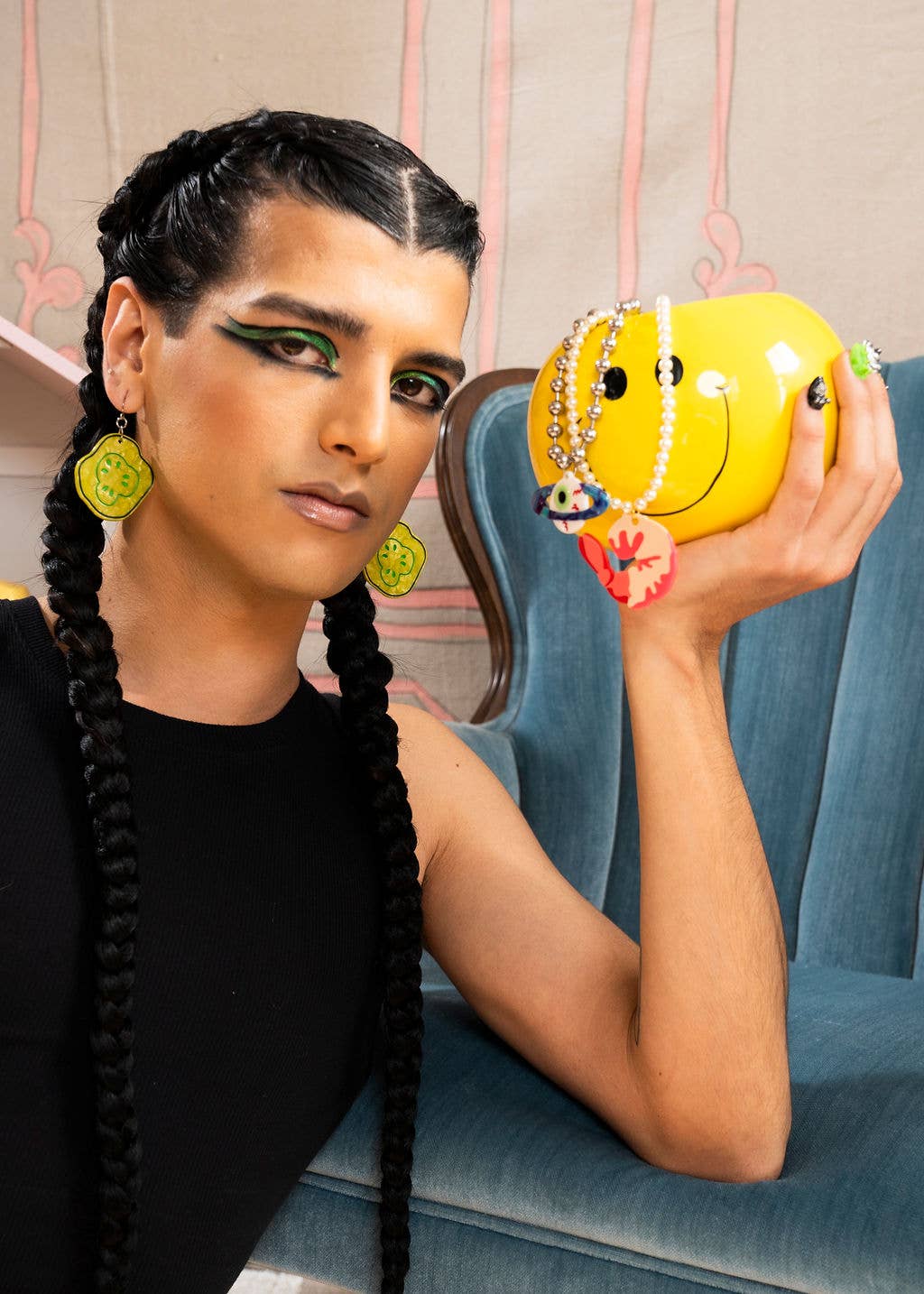 Peach Beast - Wholesale Dangle Earrings - Pickle Chip Statement Earrings8