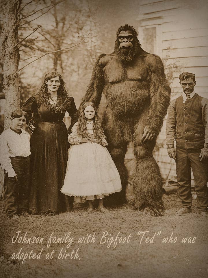 Antagen - Bigfoot och Sasquatch Väggkonsttryck – 8″x10″ Konstverk i 11″x14″ Passepartout för wholesale av Mowbi