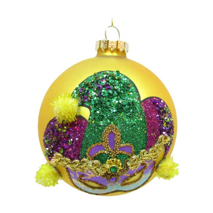 100mm Mardi Gras Mask Orn for wholesale by December Diamonds