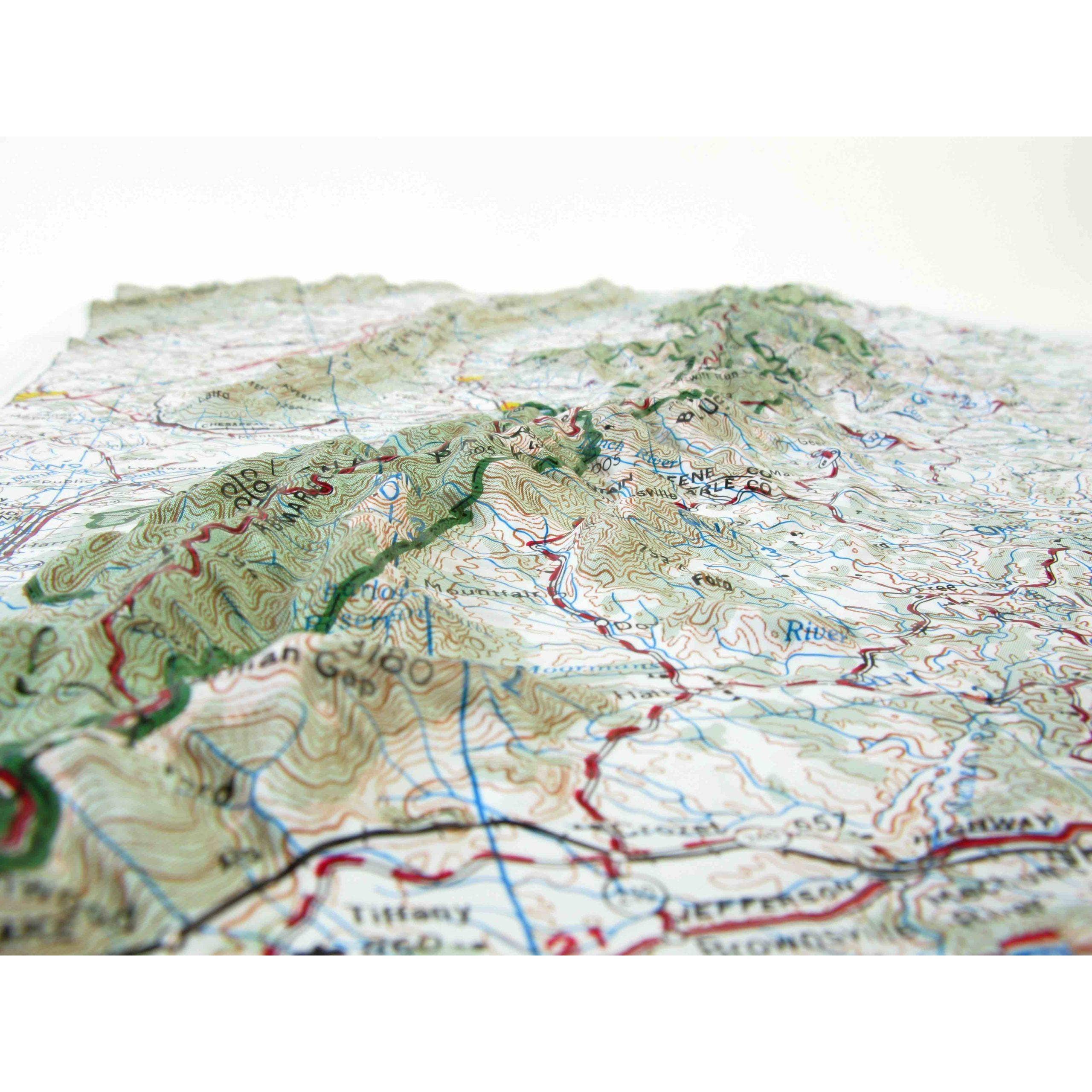 Map Shop - Wholesale Map - Shenandoah National Park Raised Relief Map by Hubbard2
