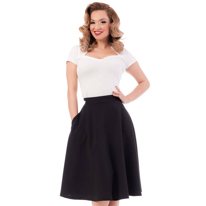 Steady Clothing - Wholesale Skirt - Women's - Pocket High Waist Thrills Skirt in Black0