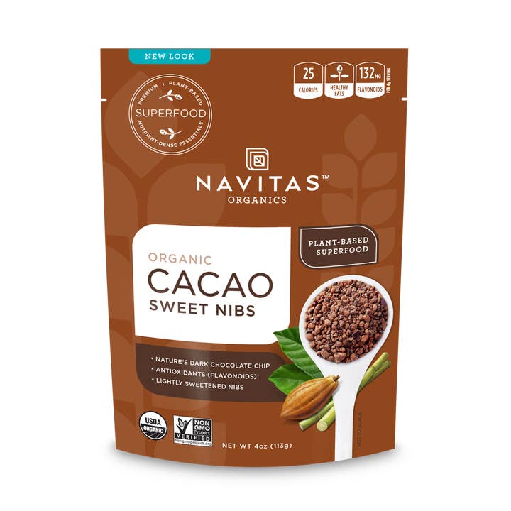 Pennini dolci al cacao per la vendita all'ingrosso da parte di Navitas Organics
