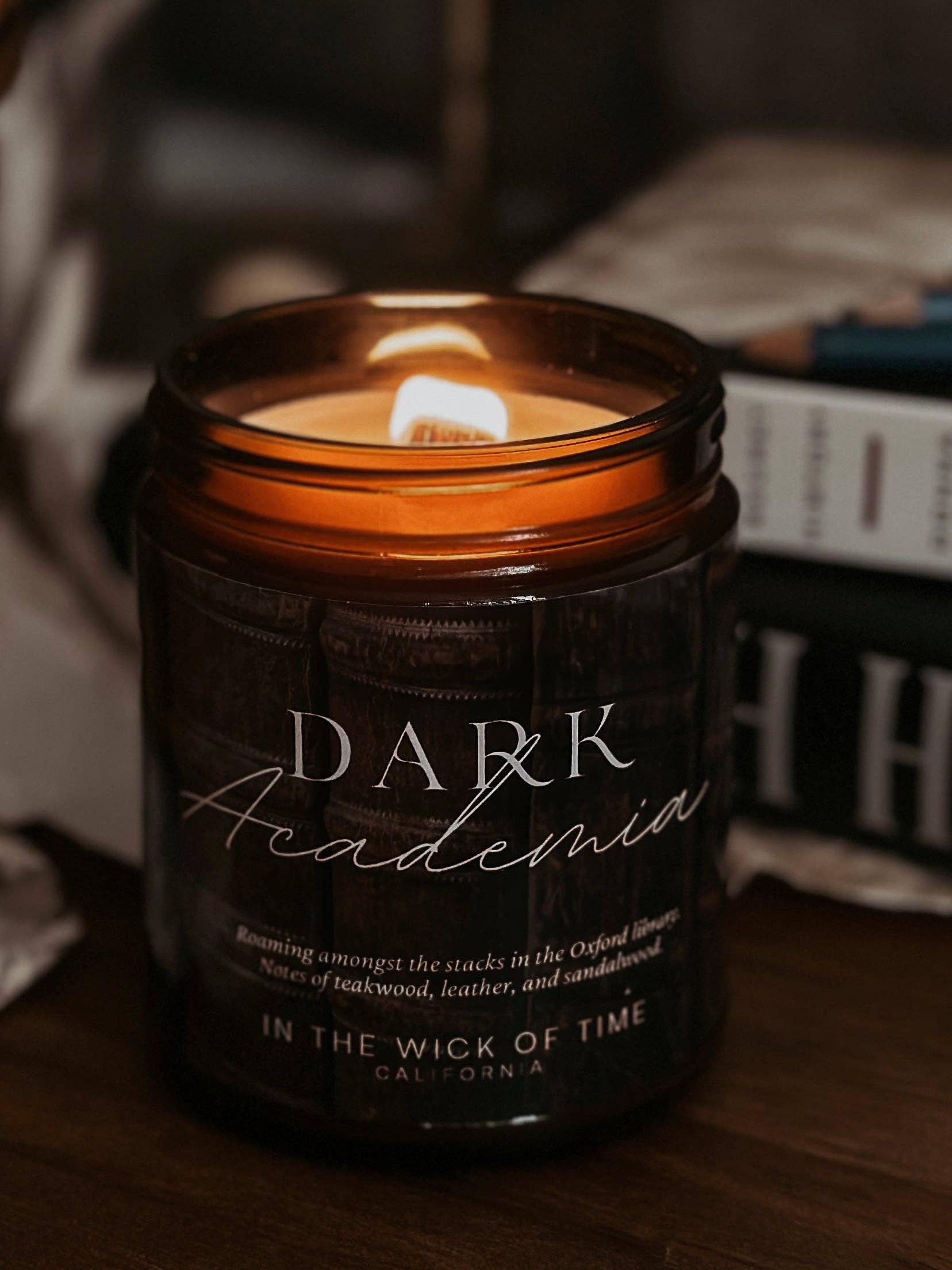 In the Wick of Time - Wholesale Jar/Filled Candle - Dark Academia Candle2