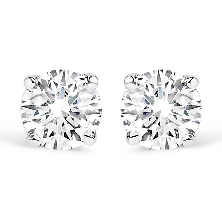 .925 Sterling Silver 1/2 Cttw Lab Grown Diamond Stud örhänge för wholesale av Infinite Jewels