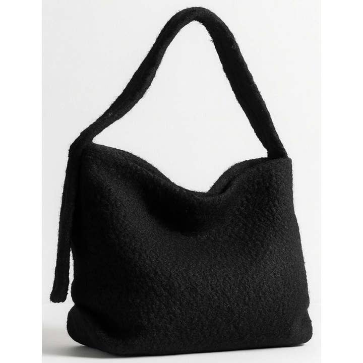 Sweetkama – bolsa tiracolo - Mulher por atacado – Mala a Tiracolo de Senhora em Bouclé Cor Sólida Capacidade Mala de Ombro