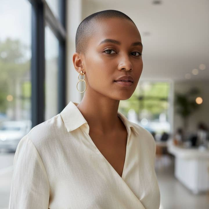 Grethe Winter - Wholesale Dangle Earrings - INFINITY earrings made of 925 silver (gold-plated) with zirconia3