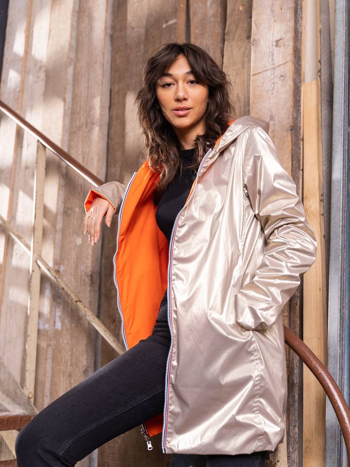 Laura Jo - Wholesale Raincoat - Women's - Long reversible raincoat13