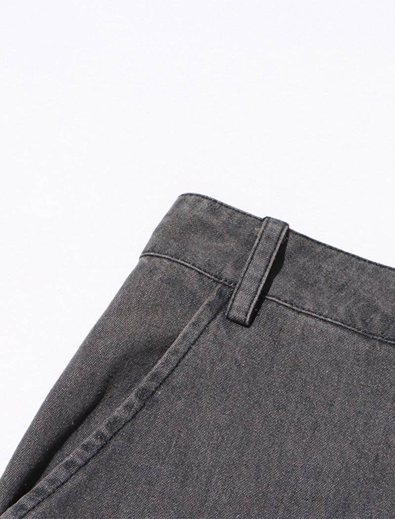 GREY Asymmetrical Ruffle Split-Hem Maxi Skirt for wholesale on Faire4