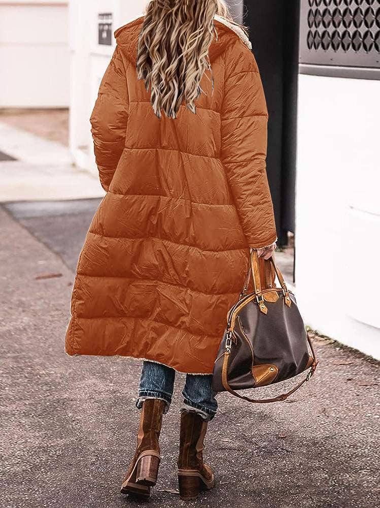 Flarix - Wholesale Jacket - Women's - Cozy Sherpa-Lined Long Puffer Coat5