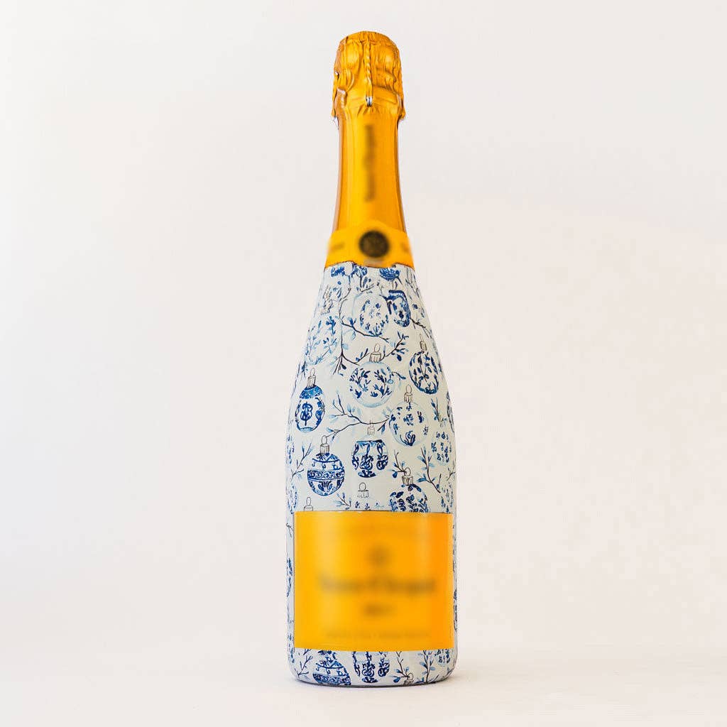 Beau Bottles - Wholesale Wine Gift Bag - Beau Bottles Limited Edition Blue Ornaments - Champagne Collection0