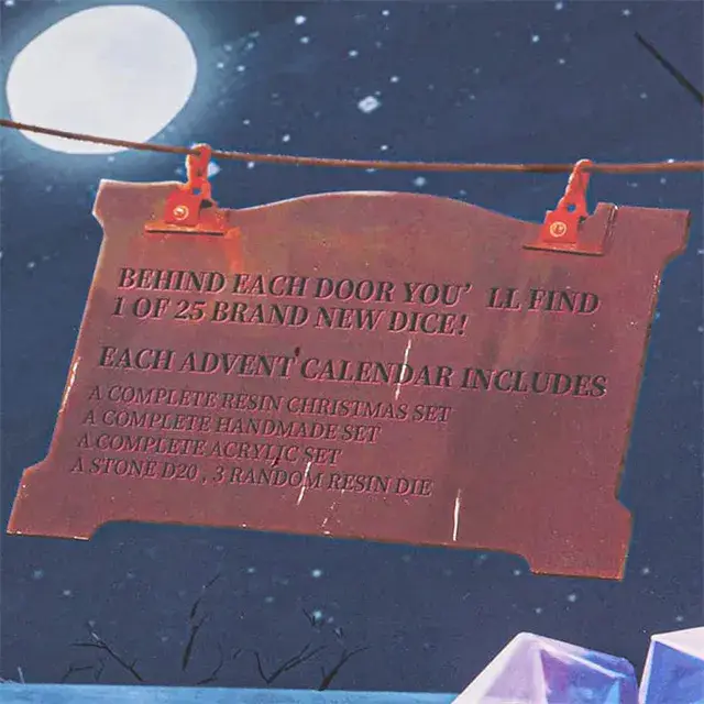 Cultivation Games - Wholesale Advent Calendar - Dice Advent Calendar1