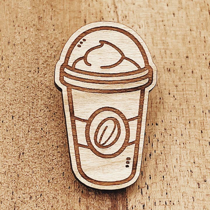 Frappuccino Holznadel für den Großhandel von The Wooden Pin