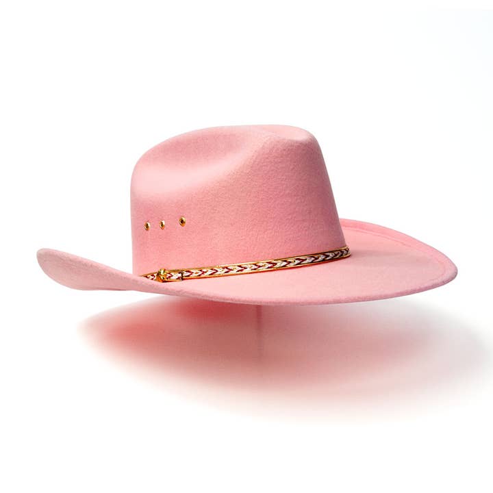 Western Express – Engroshandel Cowboyhat - Dame – Westernhat med pink filtfinish2