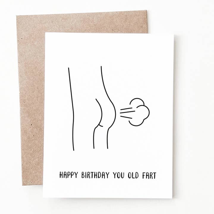 Old Fart Birthday Card for wholesale by Nine Two Design