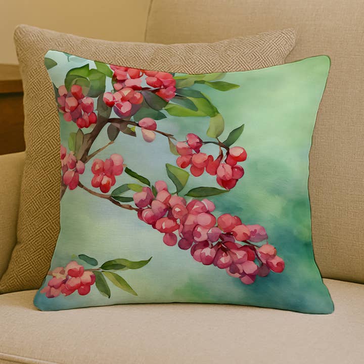 Cuscino in Acquerello con Alloro di Montagna della Pennsylvania 18x18 DA per la vendita all'ingrosso da parte di Caroline's Treasures