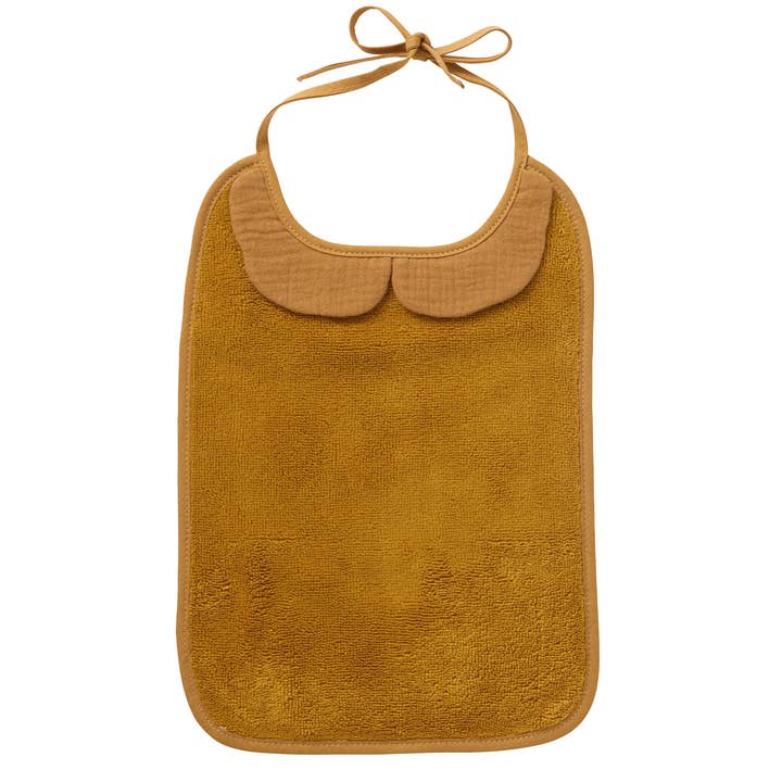 Large bamboo and cotton muslin bib - Havana for wholesale by BB&Co