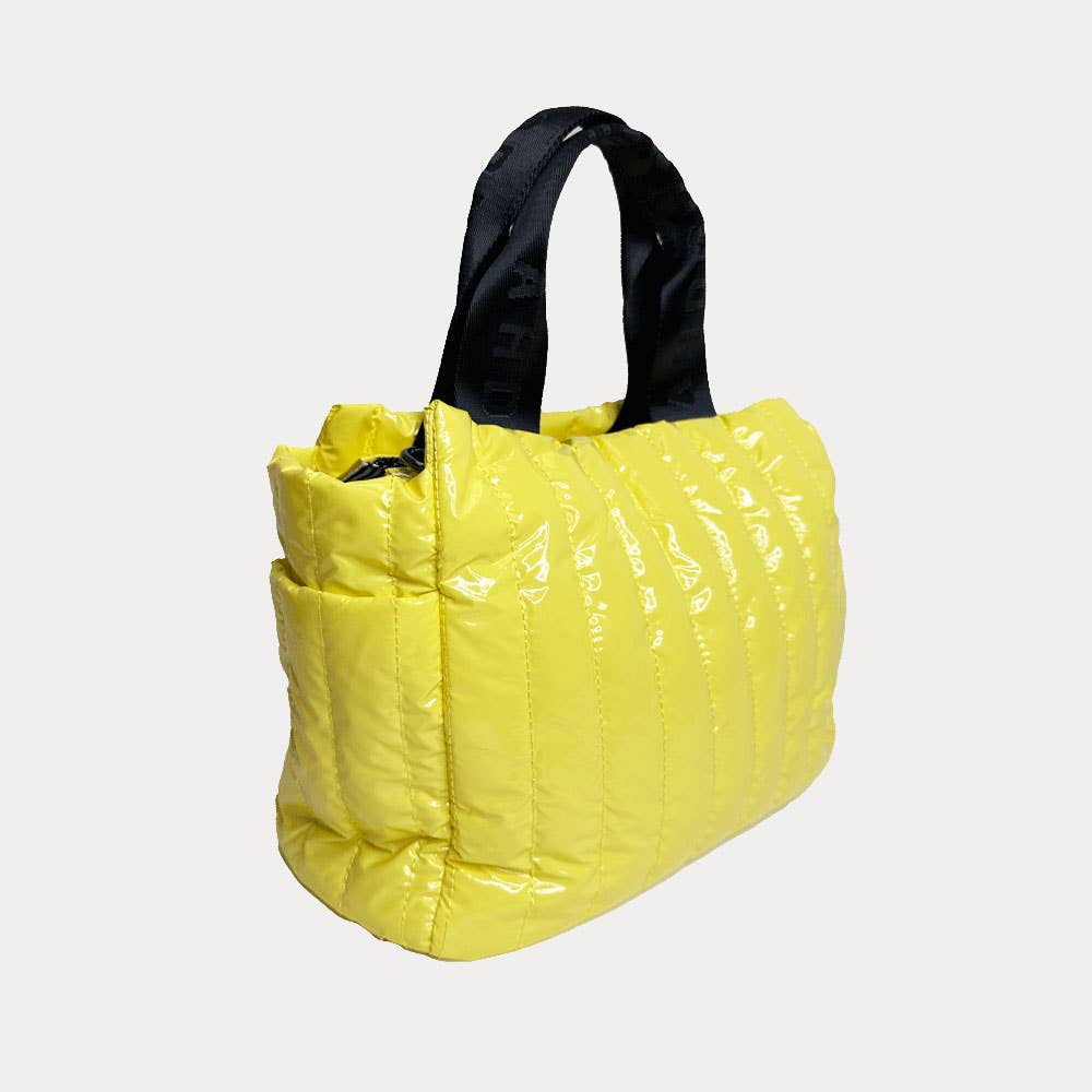 AHDORNED – wholesale Tote bag – Women's – Rosie Quilted Tote w/Black Resin Chain & 2" Adjustable Solid15