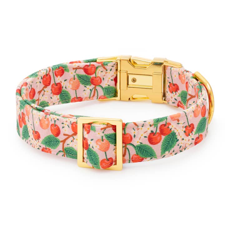 The Foggy Dog - Wholesale Pet Collar - Dog - Rifle Paper Co. x TFD Cherry Blossom Spring Dog Collar