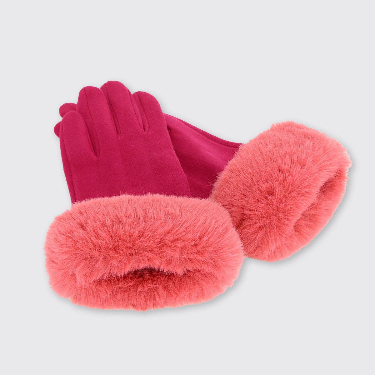Forever England / Millie Mae – wholesale Gloves – Women's – Gloves with Faux Fur Edge14