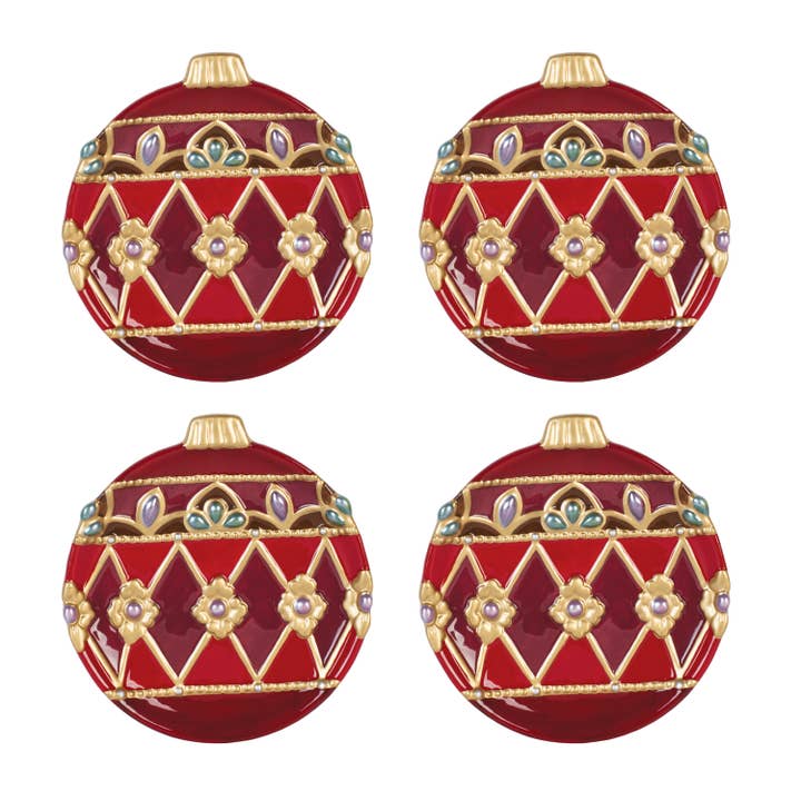 Fitz and Floyd Renaissance Appetizer Plates S4 Gift Box Pkg for wholesale by Fitz and Floyd® Mikasa® Pfaltzgraff®