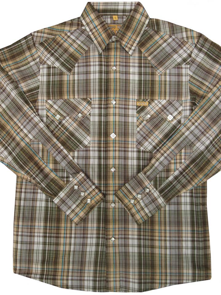 White Horse Apparel - Wholesale Button Down Shirt - Men's - Mens Plaid<br>132-5803