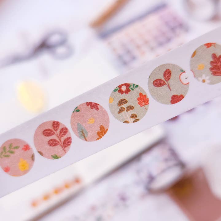 Fall Palette Rounds Washi Tape for wholesale by Full Bloom and Co.