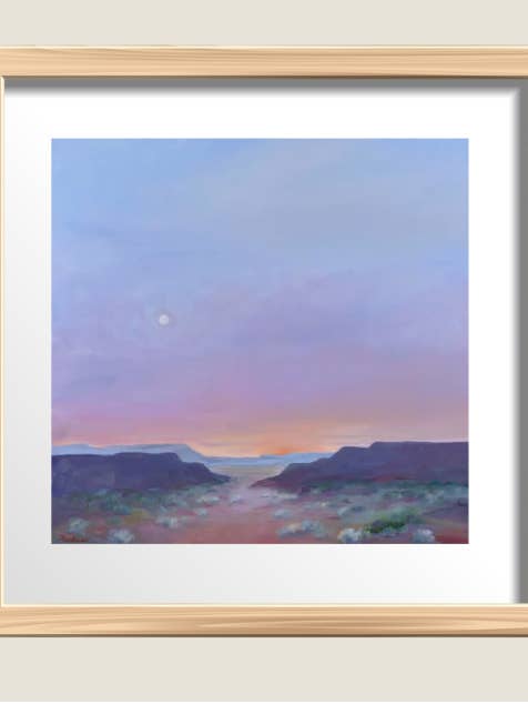 Desert Drift kunsttryk i størrelse 8"x 8" eller 12"x12" for engroshandel hos Miranda Morehouse Fine Art